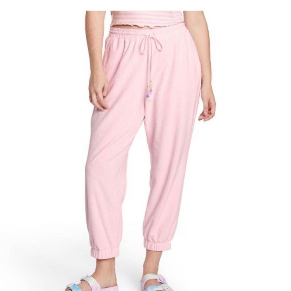 NWT STONEY CLOVER LANE x TARGET PINK JOGGER SWEATPANTS Size Extra Large XL